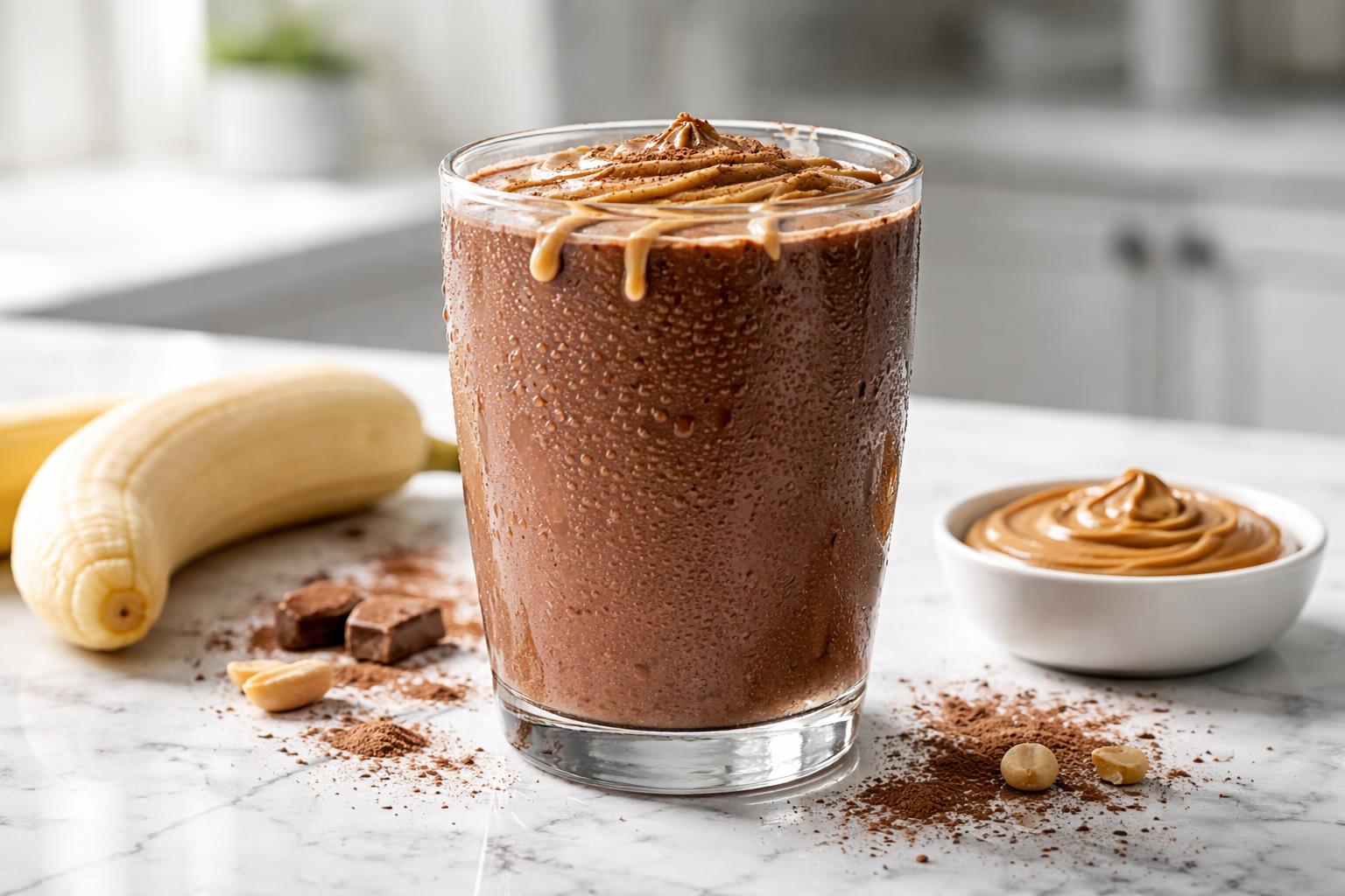 Chocolate Peanut Butter Smoothie Recipe