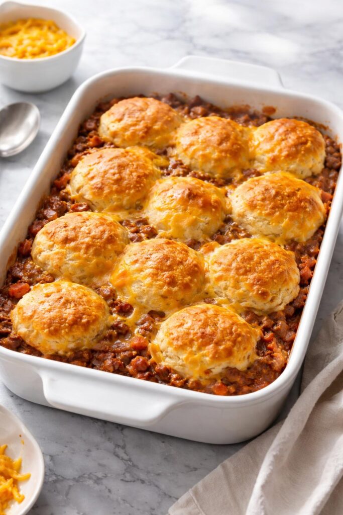 Sloppy Joe Biscuit Casserole Recipe