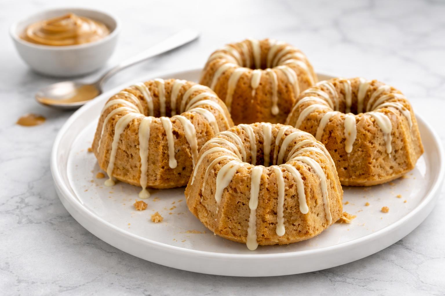Peanut Butter Bundt Cakes for Dogs