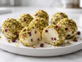Cranberry Pistachio White Chocolate Truffles Recipe
