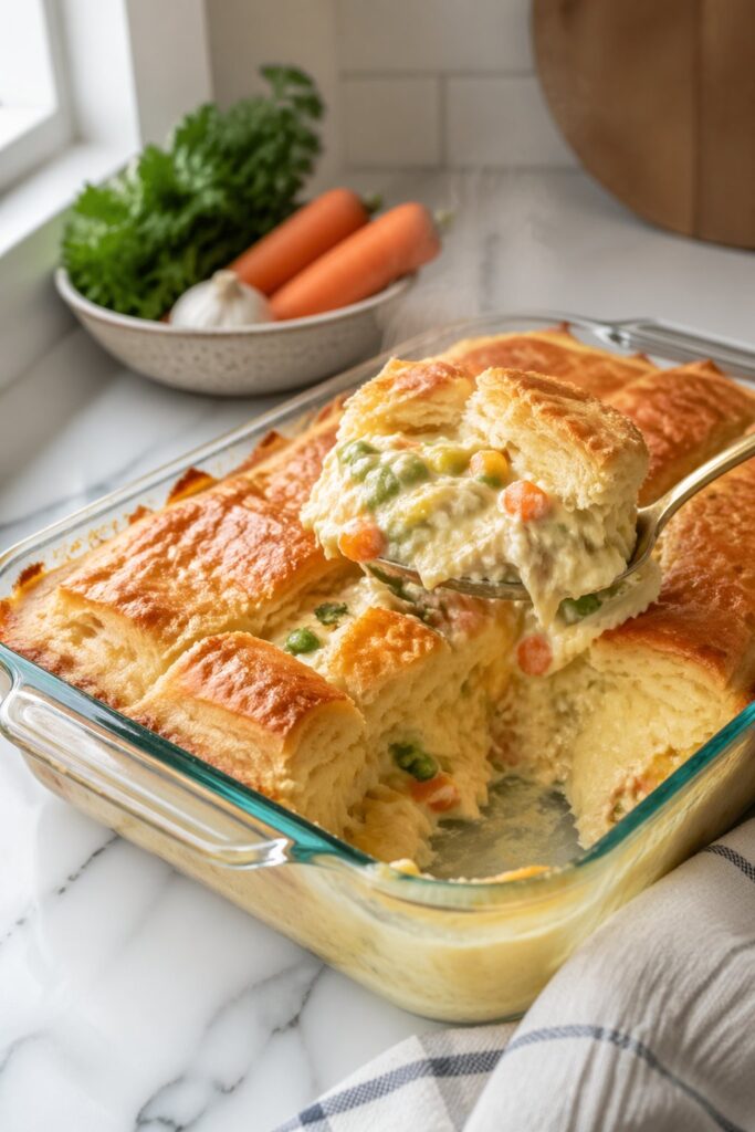 Chicken Pot Pie with Crescent Rolls Recipe