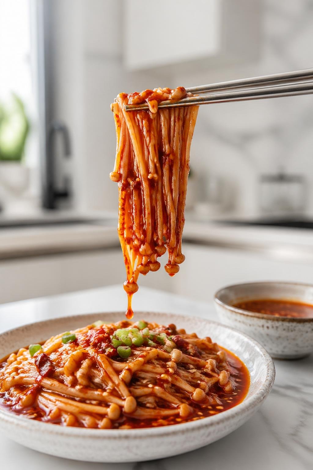 Spicy Enoki Mushroom Recipe