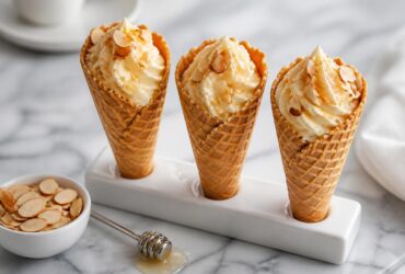 Cheesecake Almond Cone Recipe