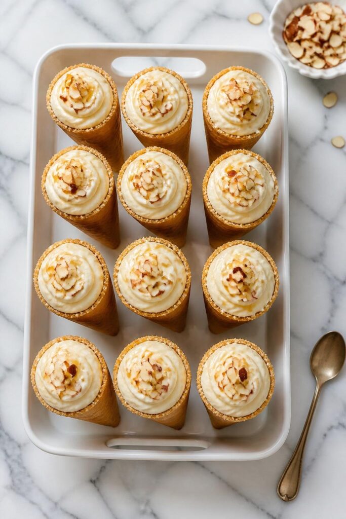 Cheesecake Almond Cone Recipe
