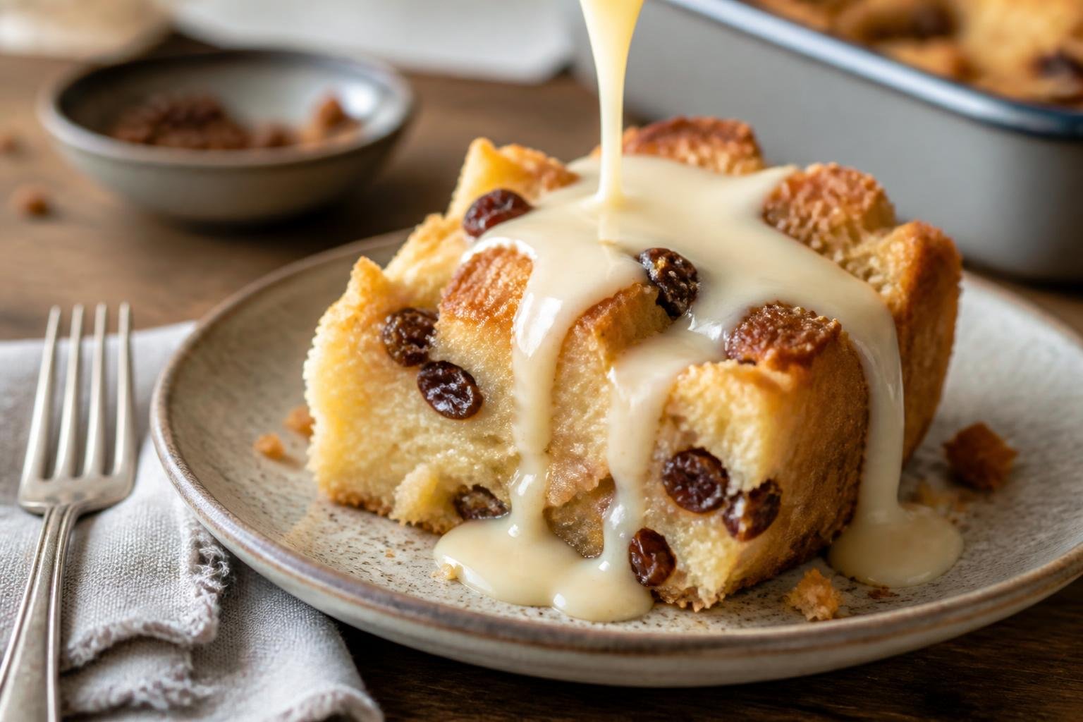 Bread Pudding With Vanilla Sauce Recipe