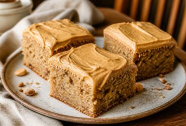 Banana Peanut Butter Sheet Cake Recipe