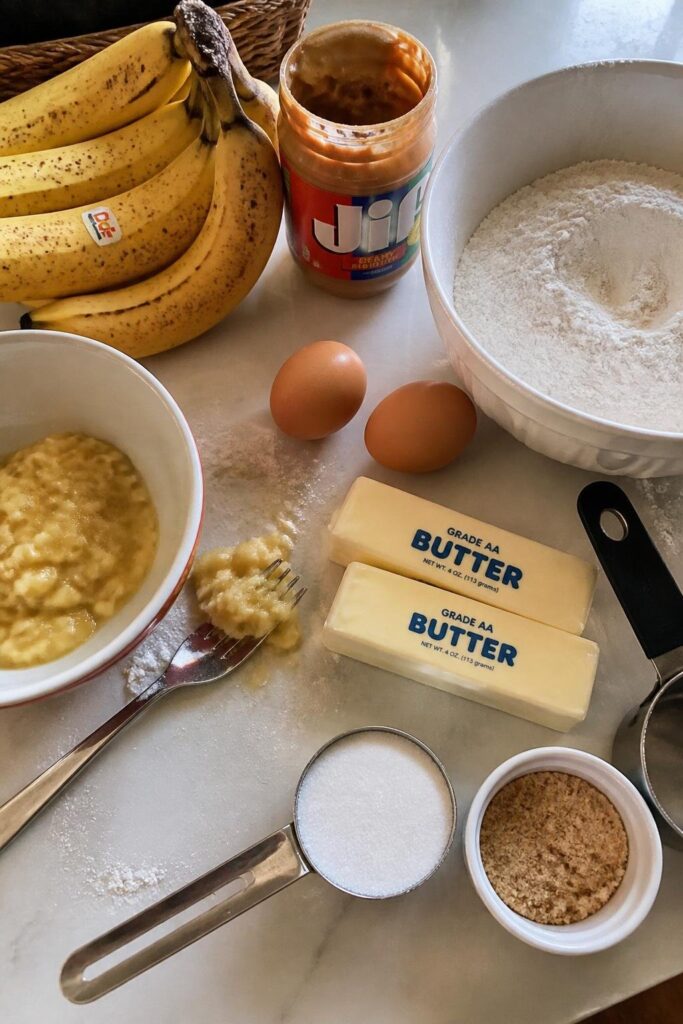 Banana Peanut Butter Sheet Cake Recipe