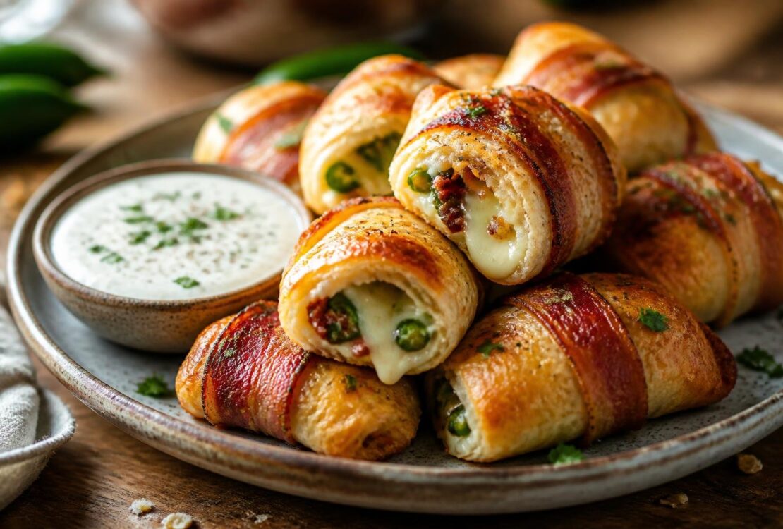 Jalapeno Popper Rolls with Bacon Recipe