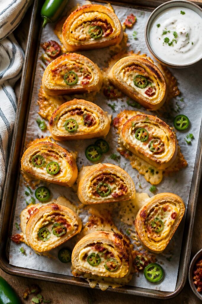 Jalapeno Popper Rolls with Bacon Recipe