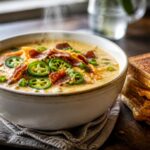 Jalapeño Popper Soup with Grilled Cheese Dippers Recipe