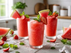 Watermelon Strawberry Frozen Cooler Recipe