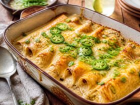 Jalapeño Popper Cheesy Chicken Enchiladas Recipe