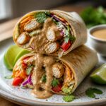 Thai Peanut Chicken Wrap Recipe