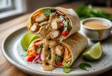 Thai Peanut Chicken Wrap Recipe