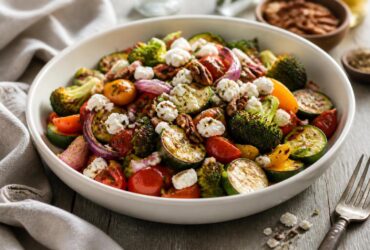 Roasted Vegetable Salad with Goat Cheese Recipe